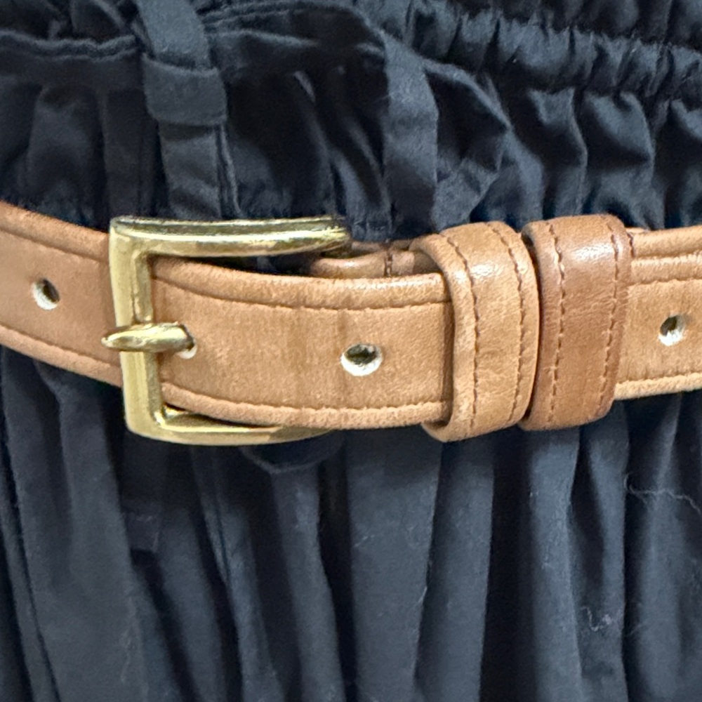 Coach Tan cowhide Leather Belt with Brass Buckle✨ - Picture 3 of 12
